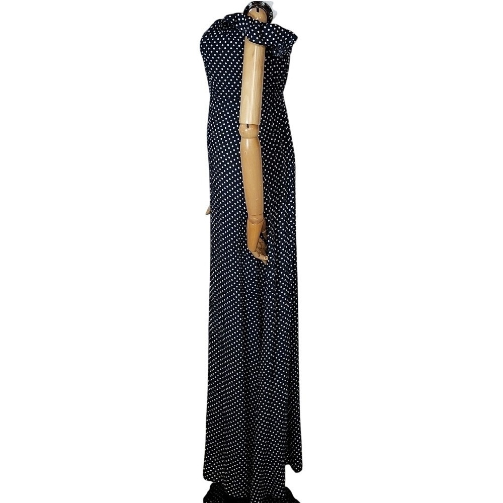 Lulus Off Shoulder Polka Dot Maxi Dress Small Coastal Wedding Guest Summer Retro - Picture 3 of 7